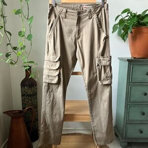 WRANGLER  Regular Taper Stretch Cargo Pants Khakis/Brown Size W30 x L32
